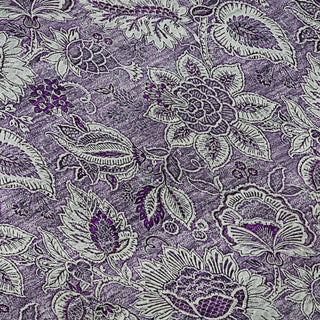 Piper Looms Mayfield Floral AMF661 Purple Machine Washable Area Rug Swatch Image