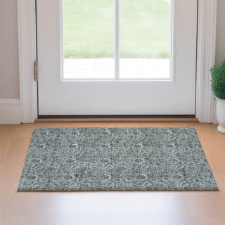 Piper Looms Mayfield Floral AMF661 Sage Machine Washable Area Rug Scatter Lifestyle Image Feature