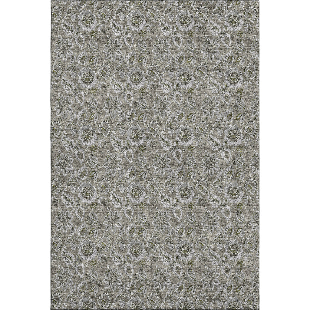 Piper Looms Mayfield Floral AMF661 Taupe Machine Washable Area Rug main image