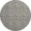 Piper Looms Mayfield Floral AMF661 Taupe Machine Washable Area Rug Round Main Image