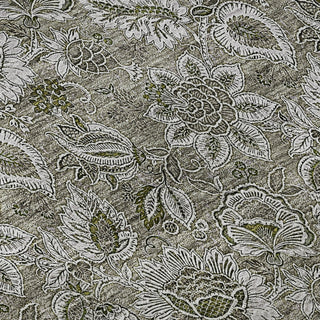 Piper Looms Mayfield Floral AMF661 Taupe Machine Washable Area Rug Swatch Image