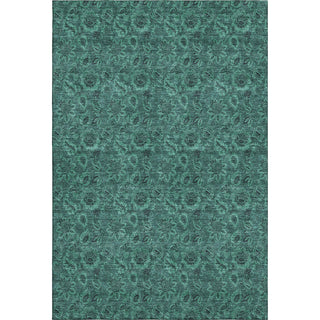 Piper Looms Mayfield Floral AMF661 Teal Machine Washable Area Rug main image