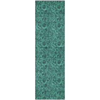 Piper Looms Mayfield Floral AMF661 Teal Machine Washable Area Rug Runner Main Image