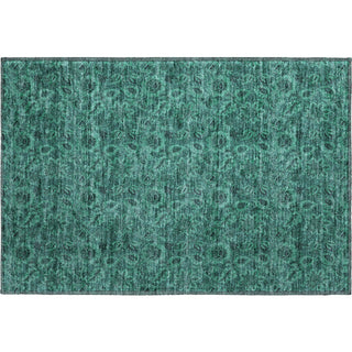 Piper Looms Mayfield Floral AMF661 Teal Machine Washable Area Rug Scatter Main Image