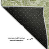 Piper Looms Mayfield Floral AMF662 Aloe Machine Washable Area Rug Backing Image