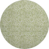 Piper Looms Mayfield Floral AMF662 Aloe Machine Washable Area Rug Round Main Image