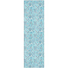 Piper Looms Mayfield Floral AMF662 Aqua Machine Washable Area Rug Runner Main Image