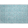 Piper Looms Mayfield Floral AMF662 Aqua Machine Washable Area Rug Scatter Main Image