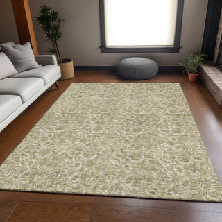 Piper Looms Mayfield Floral AMF662 Beige Machine Washable Area Rug Lifestyle Image Feature