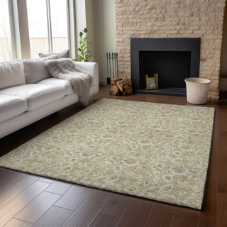 Piper Looms Mayfield Floral AMF662 Beige Machine Washable Area Rug Lifestyle Image Feature