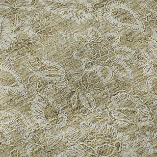 Piper Looms Mayfield Floral AMF662 Beige Machine Washable Area Rug Swatch Image
