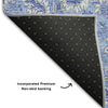 Piper Looms Mayfield Floral AMF662 Blue Machine Washable Area Rug Backing Image