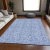 Piper Looms Mayfield Floral AMF662 Blue Machine Washable Area Rug Lifestyle Image Feature