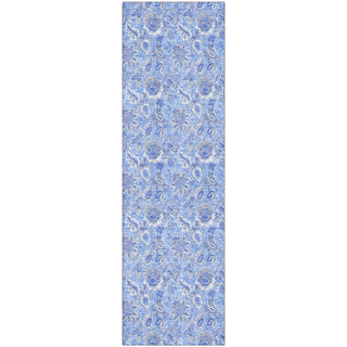 Piper Looms Mayfield Floral AMF662 Blue Machine Washable Area Rug Runner Main Image