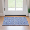 Piper Looms Mayfield Floral AMF662 Blue Machine Washable Area Rug Scatter Lifestyle Image Feature