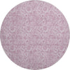 Piper Looms Mayfield Floral AMF662 Blush Machine Washable Area Rug Round Main Image