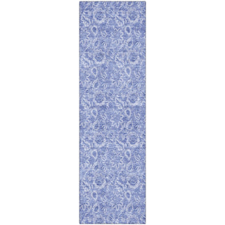 Piper Looms Mayfield Floral AMF662 Denim Machine Washable Area Rug Runner Main Image