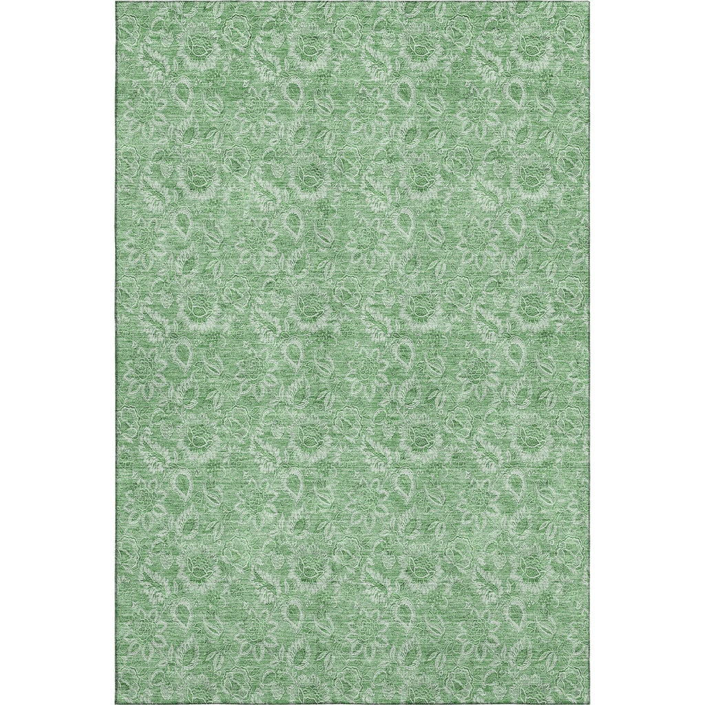 Piper Looms Mayfield Floral AMF662 Green Machine Washable Area Rug main image