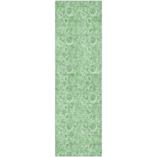 Piper Looms Mayfield Floral AMF662 Green Machine Washable Area Rug Runner Main Image