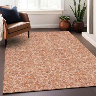 Piper Looms Mayfield Floral AMF662 Salmon Machine Washable Area Rug Lifestyle Image Feature