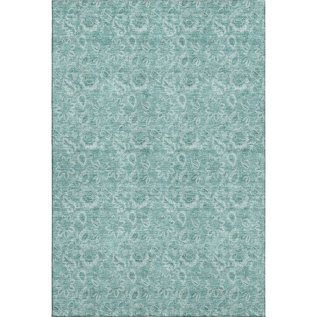 Piper Looms Mayfield Floral AMF662 Teal Machine Washable Area Rug main image