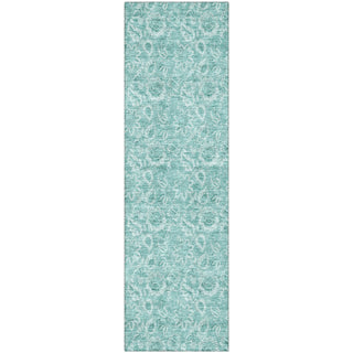 Piper Looms Mayfield Floral AMF662 Teal Machine Washable Area Rug Runner Main Image