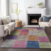 Piper Looms Mayfield Patchwork AMF663 Copper Machine Washable Area Rug Lifestyle Image Feature