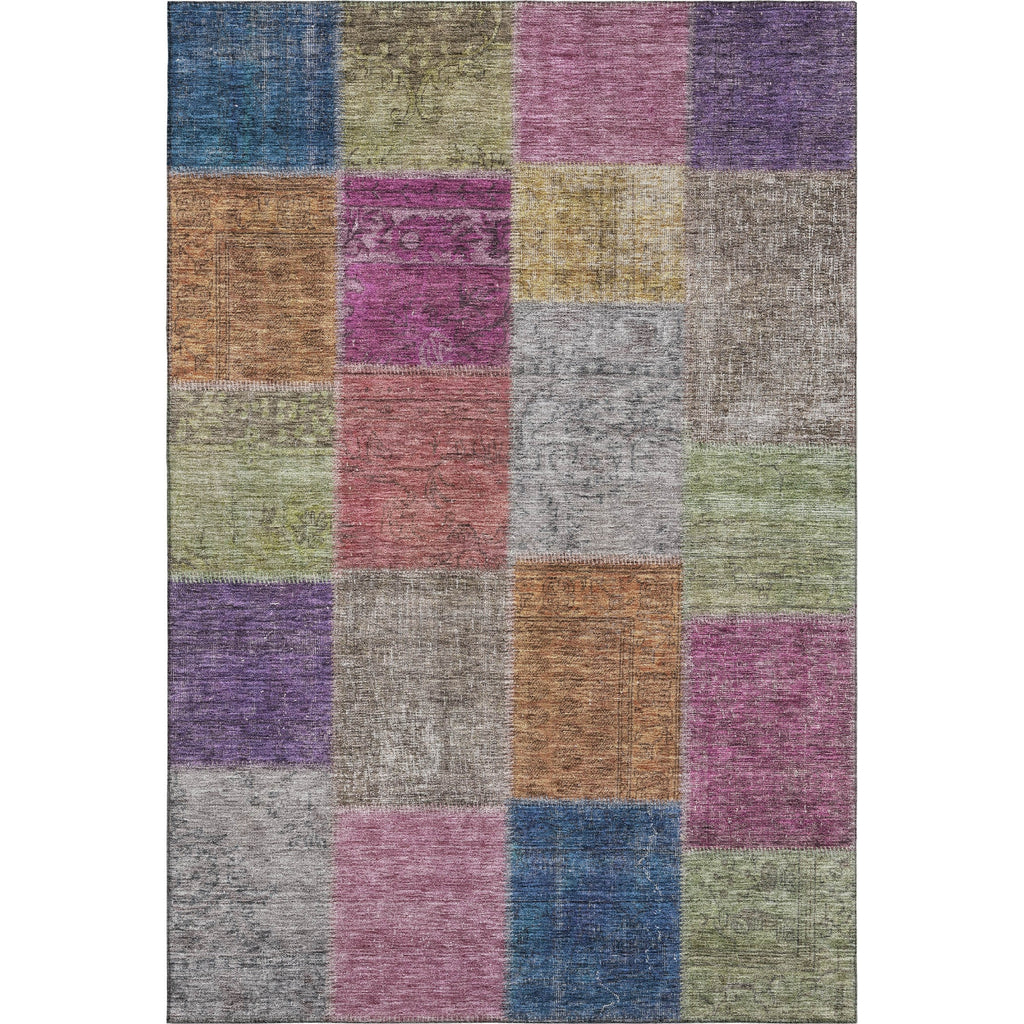 Piper Looms Mayfield Patchwork AMF663 Copper Machine Washable Area Rug main image