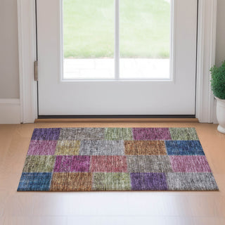 Piper Looms Mayfield Patchwork AMF663 Copper Machine Washable Area Rug Scatter Lifestyle Image Feature