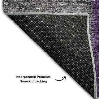Piper Looms Mayfield Patchwork AMF663 Eggplant Machine Washable Area Rug Backing Image