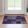 Piper Looms Mayfield Patchwork AMF663 Eggplant Machine Washable Area Rug Scatter Lifestyle Image Feature