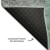 Piper Looms Mayfield Patchwork AMF663 Green Machine Washable Area Rug Backing Image