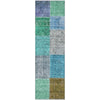Piper Looms Mayfield Patchwork AMF663 Green Machine Washable Area Rug Runner Main Image
