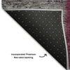 Piper Looms Mayfield Patchwork AMF663 Merlot Machine Washable Area Rug Backing Image