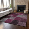Piper Looms Mayfield Patchwork AMF663 Merlot Machine Washable Area Rug Lifestyle Image Feature