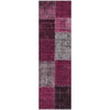 Piper Looms Mayfield Patchwork AMF663 Merlot Machine Washable Area Rug Runner Main Image
