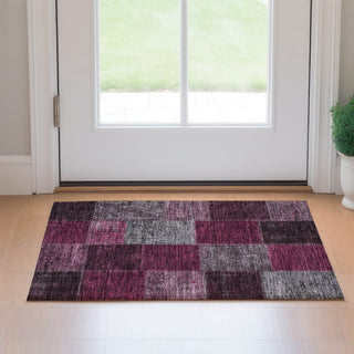 Piper Looms Mayfield Patchwork AMF663 Merlot Machine Washable Area Rug Scatter Lifestyle Image Feature