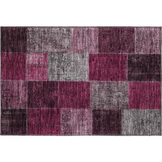 Piper Looms Mayfield Patchwork AMF663 Merlot Machine Washable Area Rug Scatter Main Image