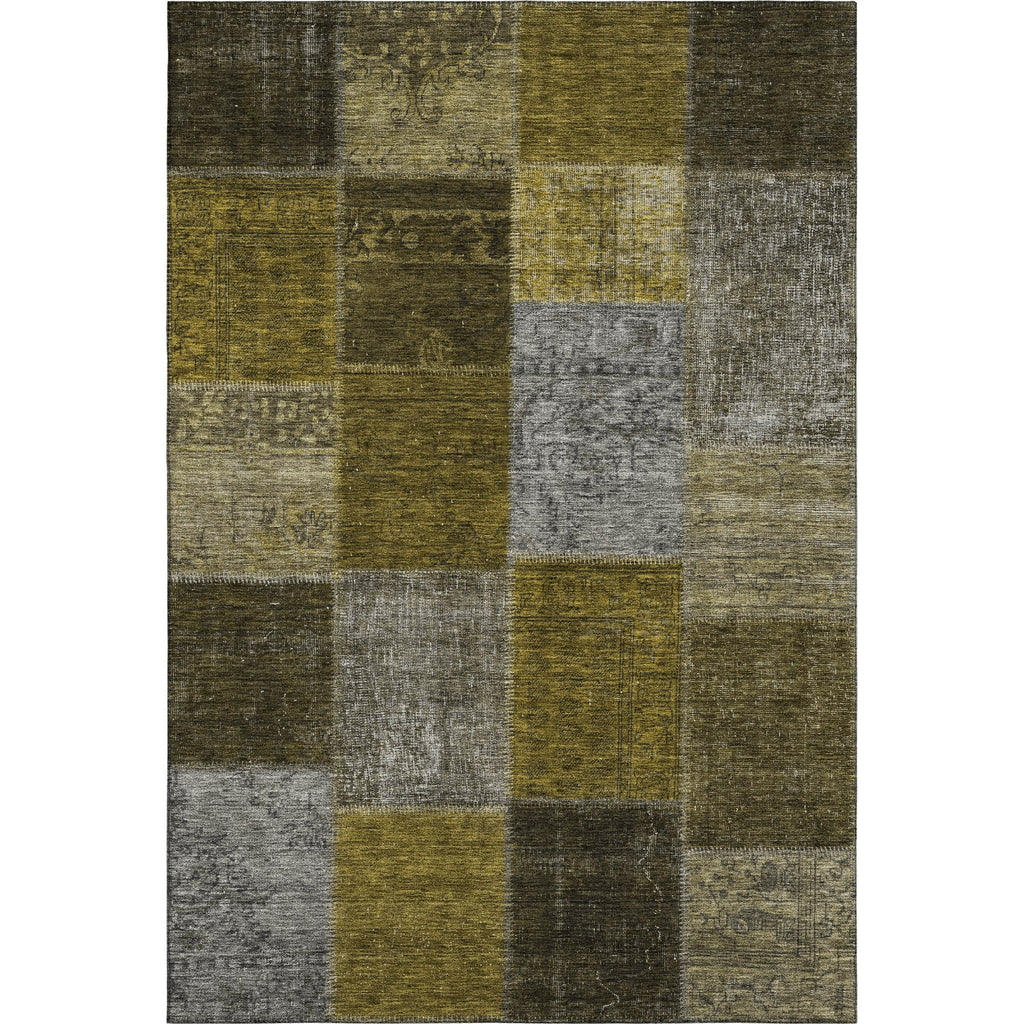 Piper Looms Mayfield Patchwork AMF663 Mocha Machine Washable Area Rug main image