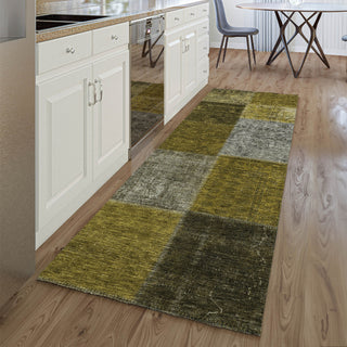 Piper Looms Mayfield Patchwork AMF663 Mocha Machine Washable Area Rug Runner Lifestyle Image Feature
