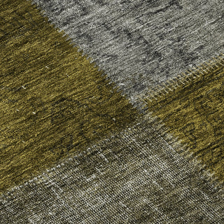 Piper Looms Mayfield Patchwork AMF663 Mocha Machine Washable Area Rug Swatch Image
