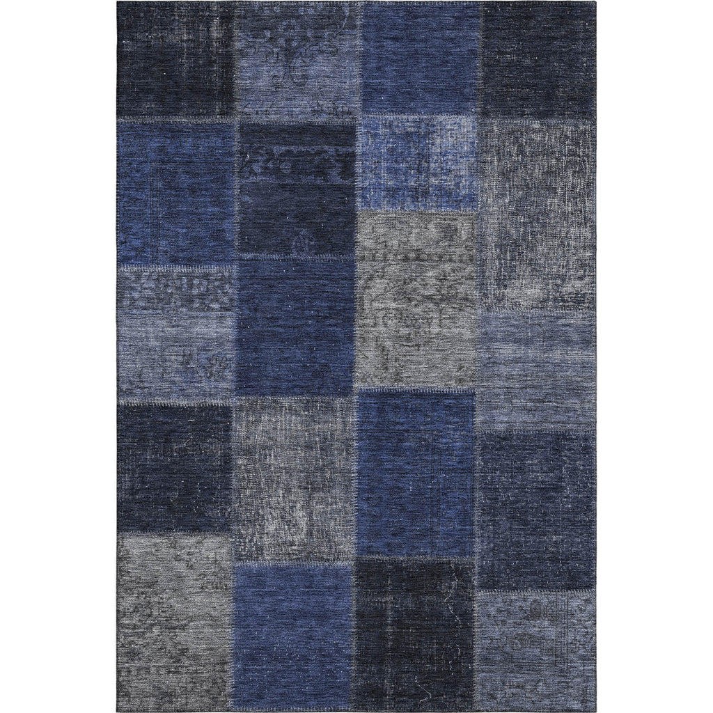 Piper Looms Mayfield Patchwork AMF663 Navy Machine Washable Area Rug main image