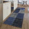 Piper Looms Mayfield Patchwork AMF663 Navy Machine Washable Area Rug Runner Lifestyle Image Feature