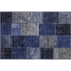 Piper Looms Mayfield Patchwork AMF663 Navy Machine Washable Area Rug Scatter Main Image