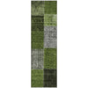 Piper Looms Mayfield Patchwork AMF663 Olive Machine Washable Area Rug Runner Main Image