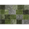 Piper Looms Mayfield Patchwork AMF663 Olive Machine Washable Area Rug Scatter Main Image