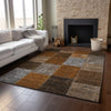 Piper Looms Mayfield Patchwork AMF663 Paprika Machine Washable Area Rug Lifestyle Image Feature