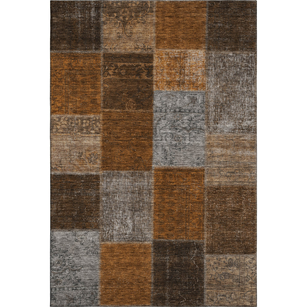Piper Looms Mayfield Patchwork AMF663 Paprika Machine Washable Area Rug main image