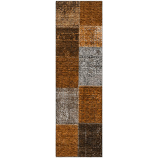 Piper Looms Mayfield Patchwork AMF663 Paprika Machine Washable Area Rug Runner Main Image