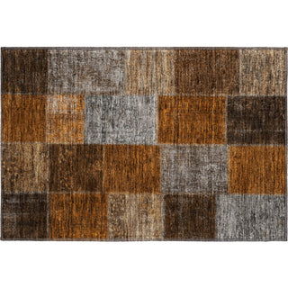 Piper Looms Mayfield Patchwork AMF663 Paprika Machine Washable Area Rug Scatter Main Image